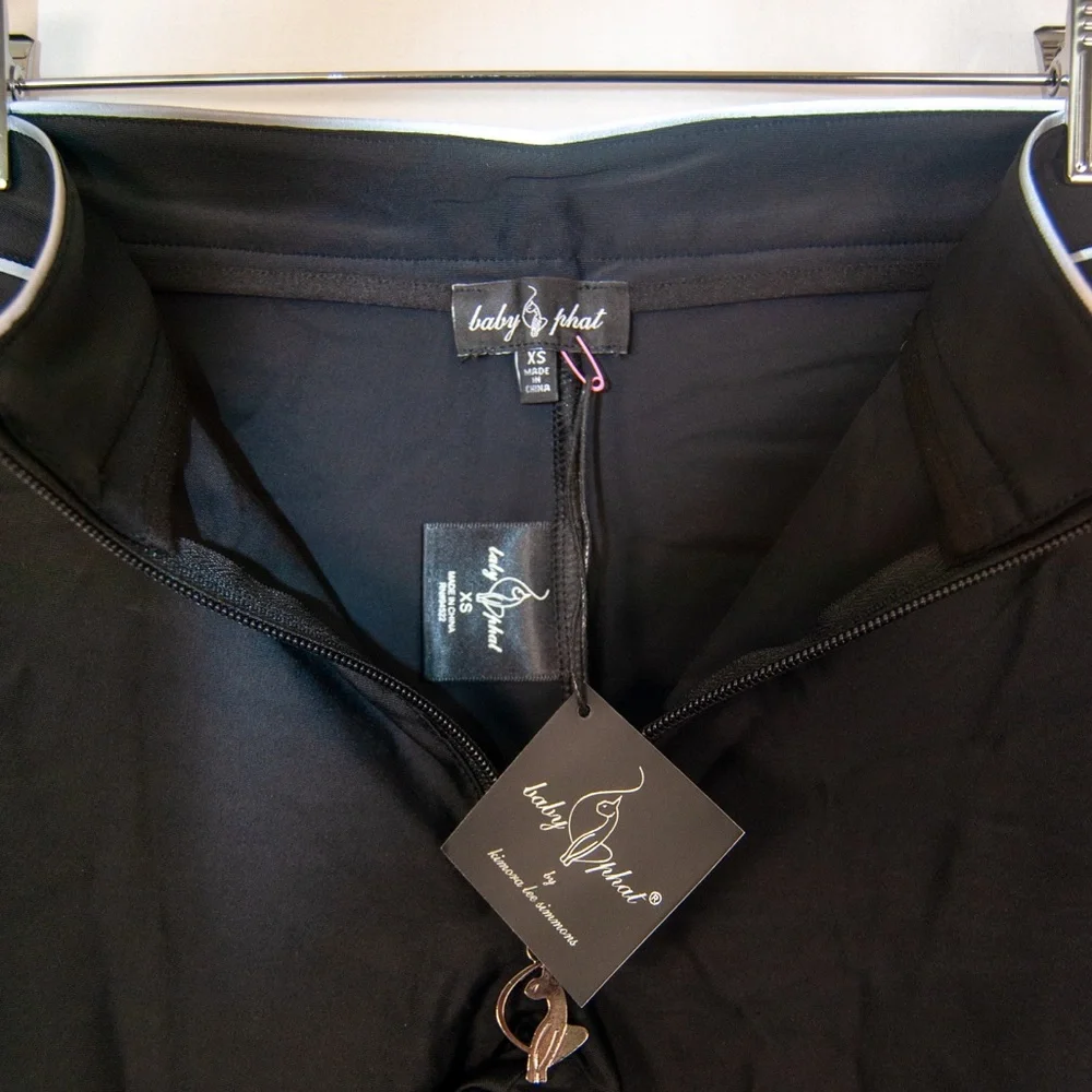 Baby Phat Black Zip-Up leggings - Picture 2 of 5